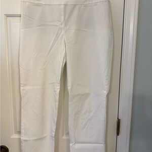 Talbots Classic White Trousers